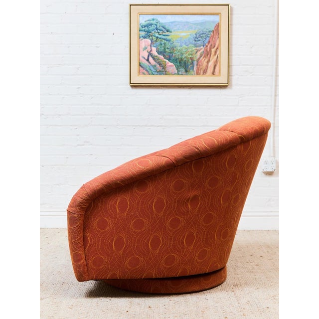 Mid-Century Modern Mid 20th Century Orange Palm Springs Estate Club Chair For Sale - Image 3 of 9