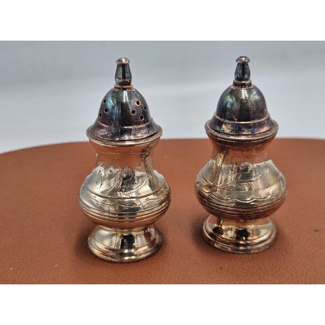 Silver-Plated Pepper and Salt Containers, 1890s, Set of 2 For Sale - Image 7 of 7