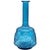 1960s Empoli Italian Blue Glass Genie Bottle Decanter For Sale - Image 11 of 16