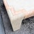 Postmodern Beige and Pink Tessellated Stone Square Coffee Table With Brass Inlay For Sale In West Palm - Image 6 of 8
