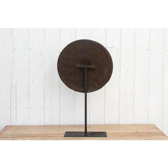 African Black & White Beaded Shield on Stand For Sale - Image 9 of 10