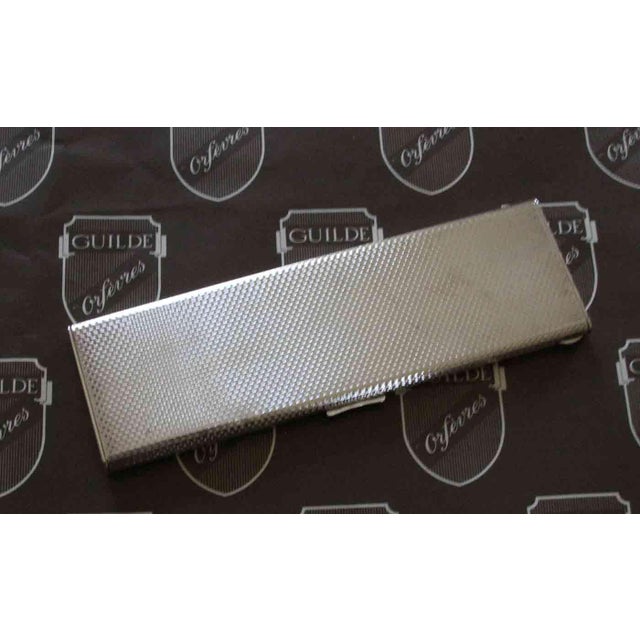 Charming Sterling Silver Purse Cigarette Box. For Sale - Image 12 of 16