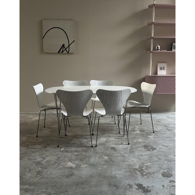 Mid-Century Modern Danish Superellipse Table by Hein-Mathsson and Arne Jacobsen for Fritz Hansen, 1950s For Sale - Image 3 of 9