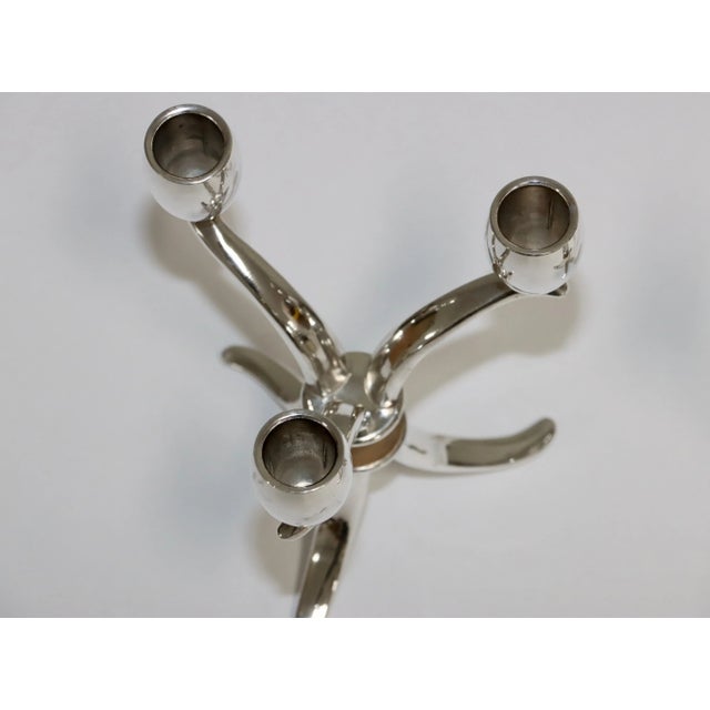 1950's Roger Bros "Flair" Silver-plated Candlesticks - A Pair For Sale - Image 12 of 12