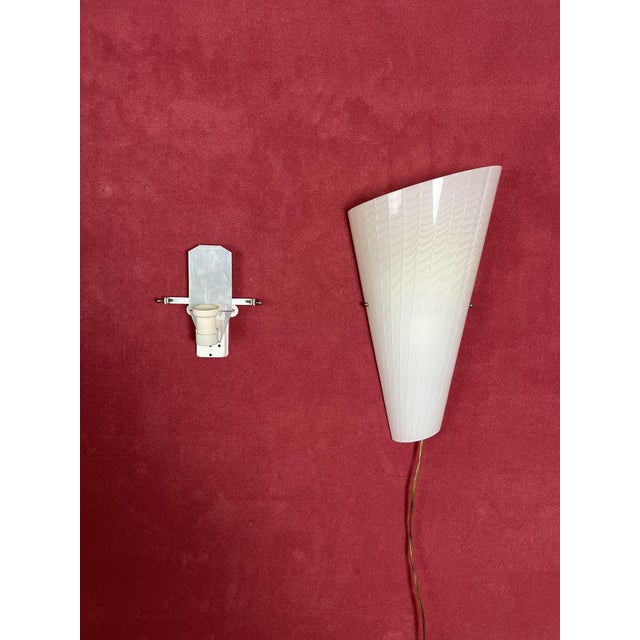 White Large Murano Glass Wall Lamps, 1980s, Set of 2 For Sale - Image 8 of 13
