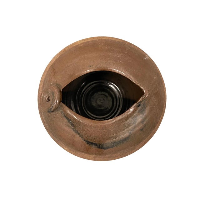 Large Ceramic Vessel Vase Bowl Signed and Marked, Italy 1980s For Sale - Image 4 of 8