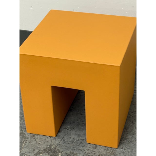 Plastic Lella & Massimo Vignelli for Heller Vignelli Cube Stool, Outdoor For Sale - Image 7 of 12