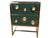 These stunning dark green and gold Italian Murano bedside tables are a true masterpiece of craftsmanship. Featuring Murano...