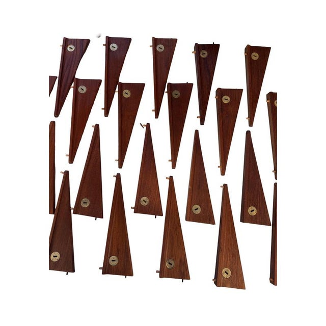 Wood Teak Modular Wall System in the style of Poul Cadovius, 1960s For Sale - Image 7 of 14