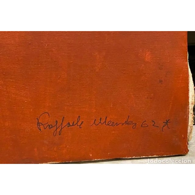 Raffaele Menster, Abstract Composition, 1962, Oil on Canvas For Sale - Image 4 of 9