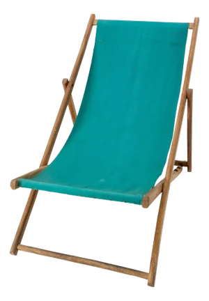 Beech and Fabric Folding Deck Chair or Patio Lounger, France, 1950s