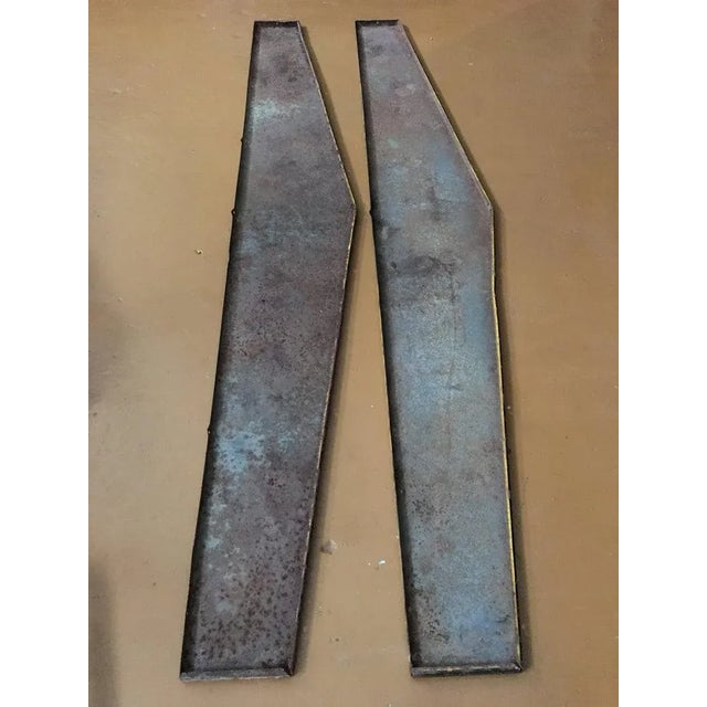 Vintage Large Metal Signs - a Pair For Sale - Image 9 of 10