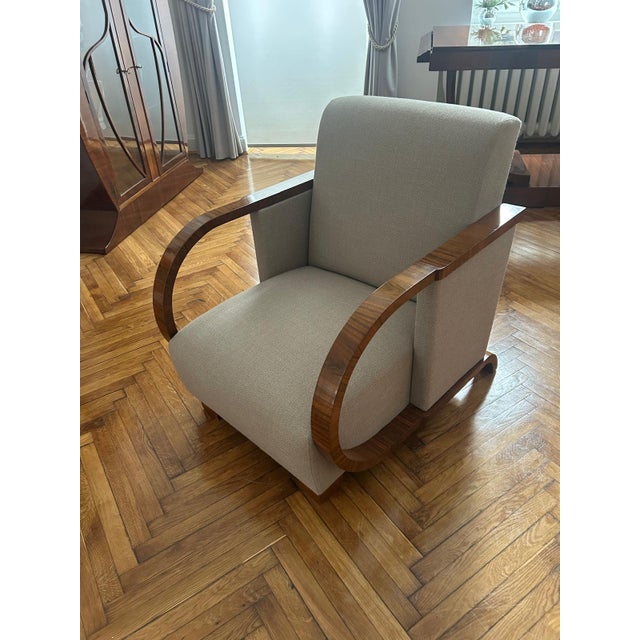 1930s Art Deco Galician Armchair, 1930s For Sale - Image 5 of 5