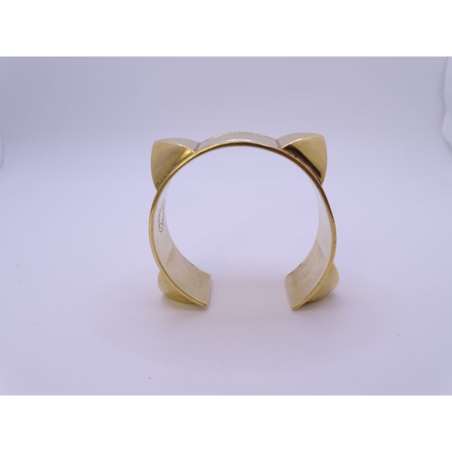 Gold-Plated Clou Médor Open Bracelet from Hermès, France, 1990s For Sale - Image 9 of 18