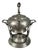 Vintage Tilting Teapot Samovar Food Warmer in Silver Metal For Sale