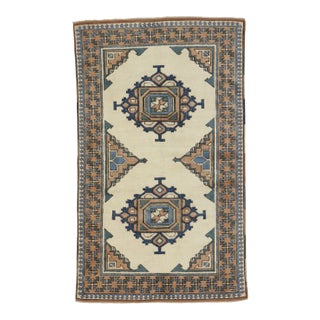 Vintage Turkish Oushak Rug - 03'09 X 06'03 For Sale