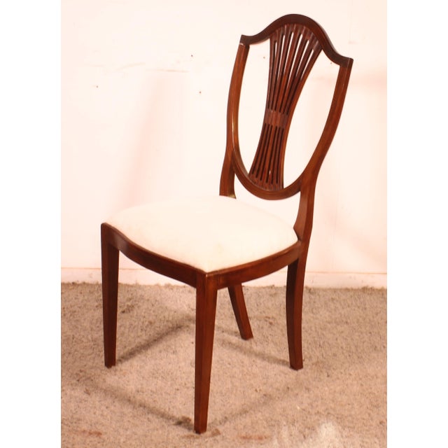 Mahogany Chairs with Inlays, 19th Century, Set of 4 For Sale - Image 10 of 13