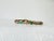Vintage 14k Yellow Gold Emerald & Diamond Bar-Link Bracelet For Sale - Image 12 of 15