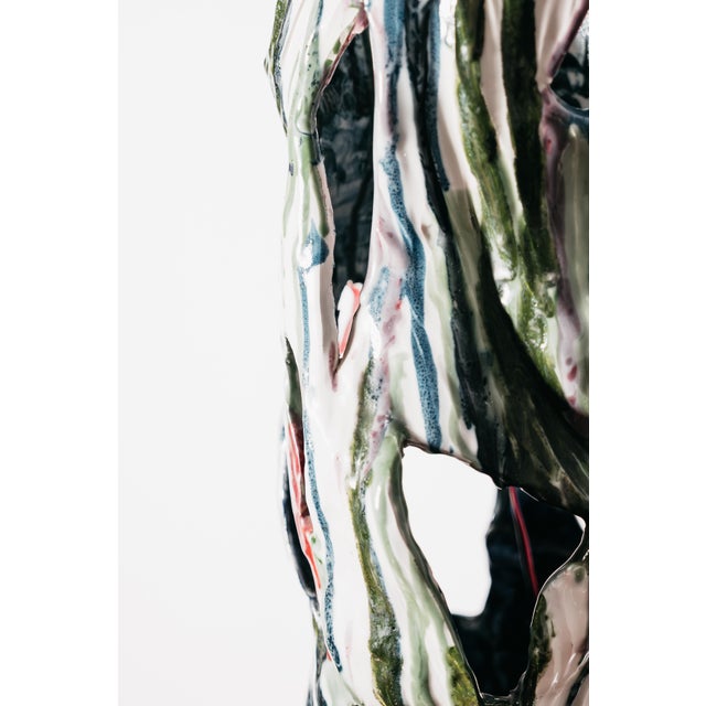 White Vintage Table Lamp in Ceramic by Ernesto Treccani, 1970 For Sale - Image 8 of 18