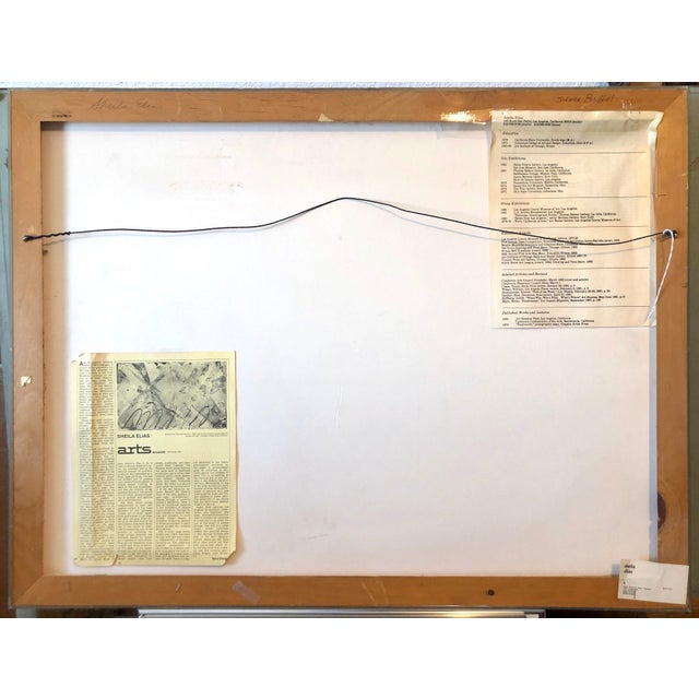 Sheila Elias, 1980's Mixed Media Painting Glitter Feminist Pop Art Miami Artist Sheila Elias, 1980 For Sale - Image 16 of 16