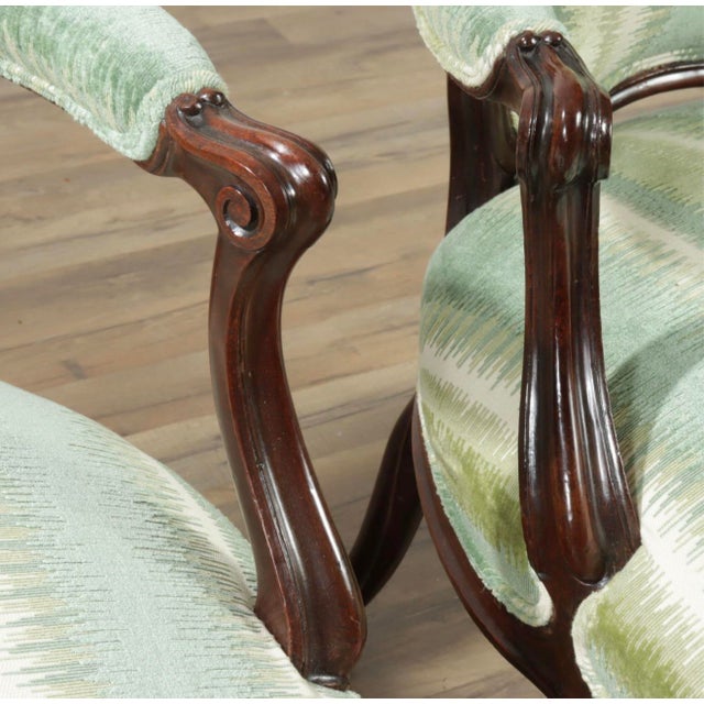 Late 18th Century Late 18th Century Pair of George III Open Armchairs For Sale - Image 5 of 6