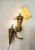 Art Deco Bronze Torchiere Wall Light with Glass Candles, 1950s For Sale - Image 10 of 12