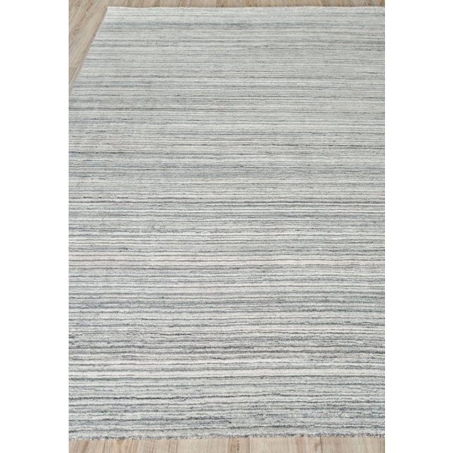 Transitional Exquisite Rugs Rossini Handmade Nylon & PET Yarn Ivory/Gray Rug-8'X10' For Sale - Image 3 of 7