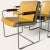 Set of Eight Krueger Afka Mustard Vinyl, Walnut & Chrome Armchairs, C. 1969 For Sale In Los Angeles - Image 6 of 10