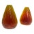 Don Pendleton for Blenko Tangerine Glass Bookends For Sale