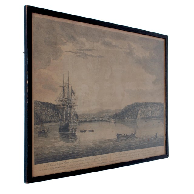 A View of Cape Rouge, or Carouge, on the Saint Lawrence River, north of Quebec. Engraving by Peter Mazell after a drawing...