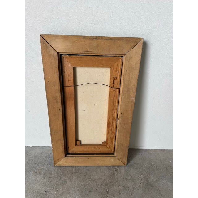 1978 Vintage Nautical Seascape With Sailing Vessel and Lighthouse — Oil on Canvas Painting by Henry P. For Sale - Image 12 of 12