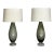 Pair of Italian Murano Glass Table Lamps With Diamond Pattern, 1950s For Sale