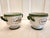 Traditional 1970s Handpainted Porcelain Botanical Footed Cachepot - a Pair For Sale - Image 3 of 10
