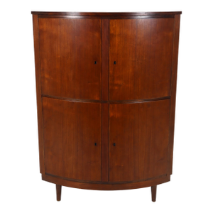 1970s Danish Midcentury Teak Corner Cabinet