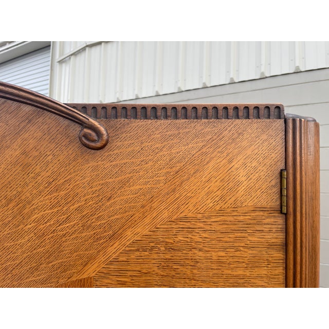 Mid 20th Century Vintage Austinsuite Oak Double Wardrobe For Sale - Image 5 of 13