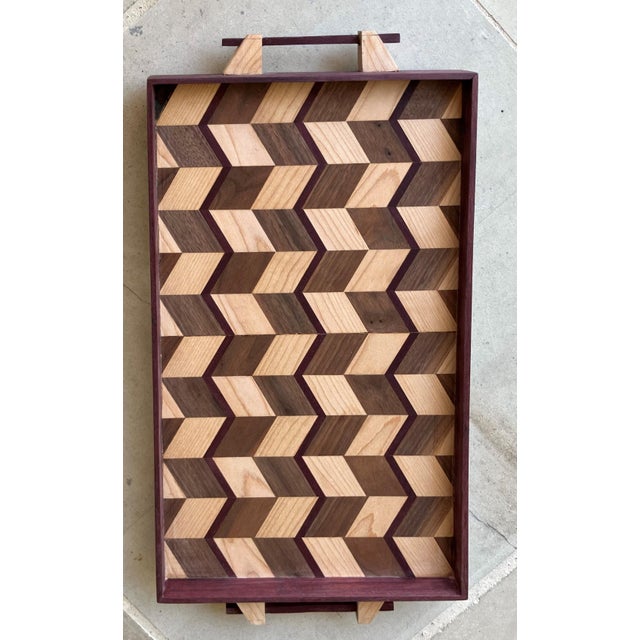 Excellent Pre-Owned Condition. This beauty displays the unique grain and tone variations of the hard woods used by a local...