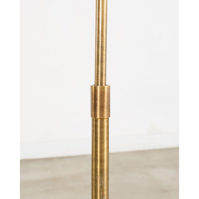 Late 20th Century Casella Style Bronzed Swing Arm Pharmacy Floor Lamp For Sale - Image 9 of 17