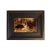 Motherless Lamb With Dog Painting Reproduction on Canvas in Distressed Black Solid Ash Frame For Sale