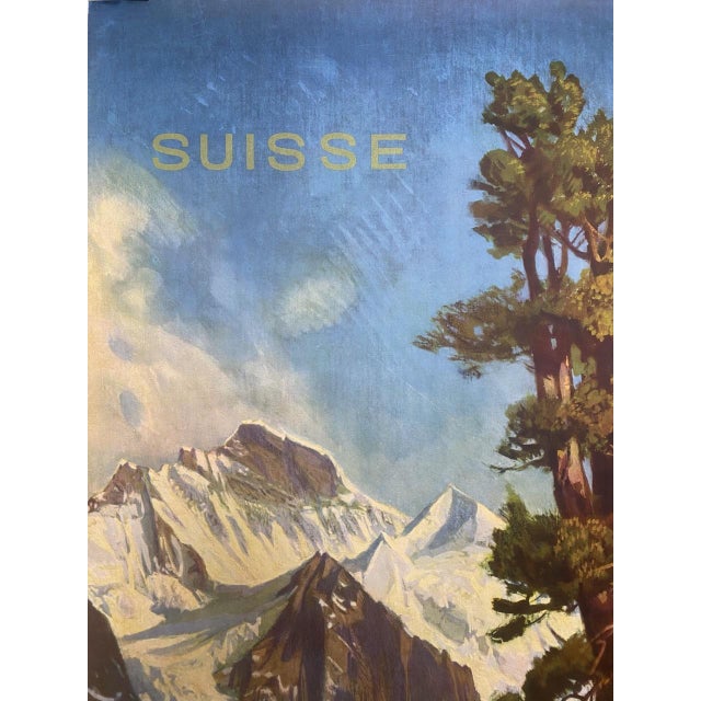 Wengernalp Railway Poster from Ernst Hodel, 1951, in Very Good conditions. Designed 1950 to 1959