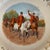 English Two Vintage Reticulated Equestrian Fox Hunt Scene Porcelain Plates With Gold Accents English British Collectible Decorative Gesetzlich Geschutzt For Sale - Image 3 of 8