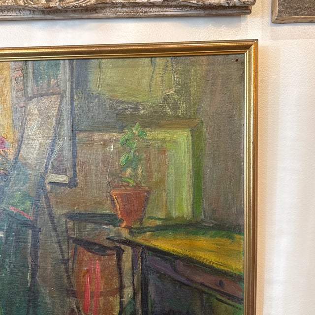 Impressionist Early 20th Century Impressionist Original French Oil Painting For Sale - Image 3 of 6