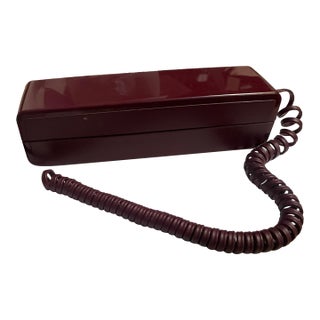 Western Electric At&t Touch-a-Matic 300 Telephone Phone Burgundy Desk '80's MCM For Sale