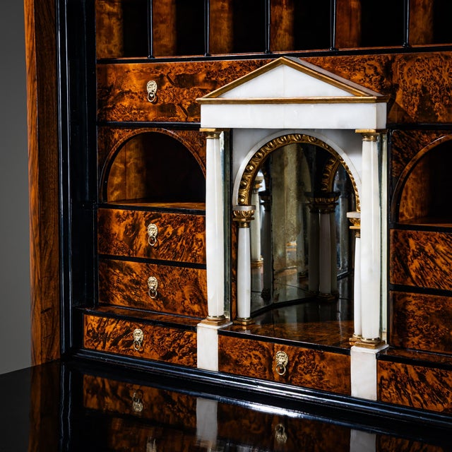 Biedermeier Secretary in Walnut, Austria, 1830s For Sale - Image 9 of 13