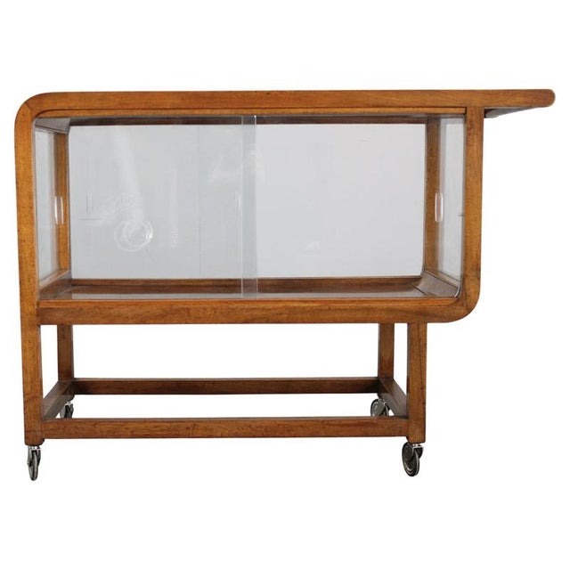 Vintage Art Deco Walnut Serving Cart, 1930s For Sale - Image 18 of 18