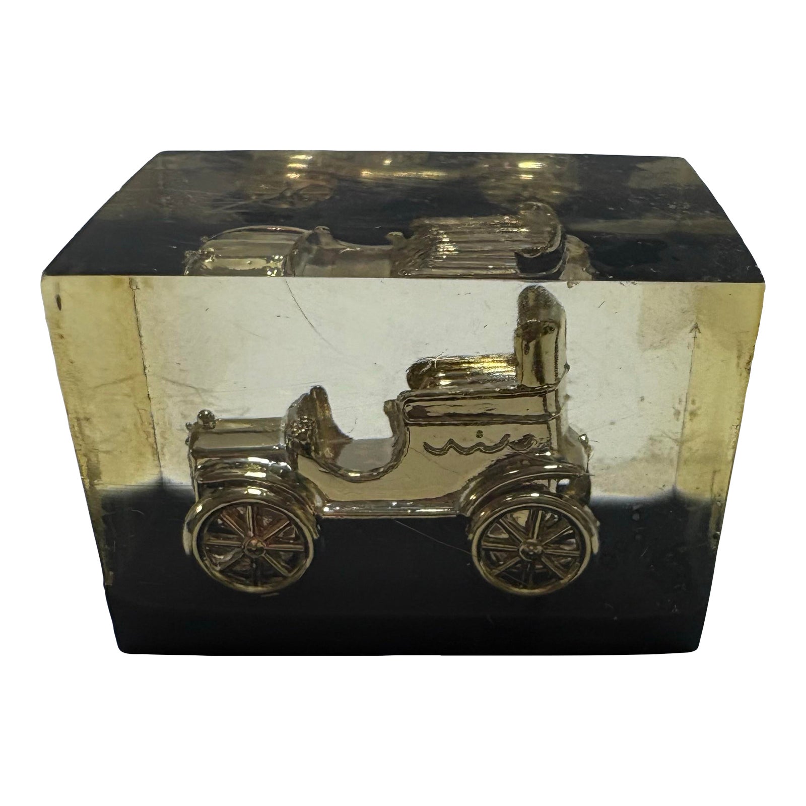 Vintage Lucite Car Paperweight – Mid Century Automotive Desk Decor ...