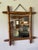 Antique French Faux Bamboo Turned Wood Wall Mirror For Sale - Image 17 of 18
