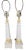 Cream Pair of Natural Light Co. White Wooden Obelisk Table Lamps With Cream Ball Accents and Shades For Sale - Image 8 of 10