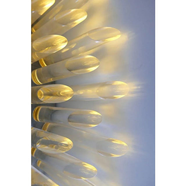 Large German Mid-Century Modern Sunbeam Mirror, 1970s For Sale - Image 6 of 18