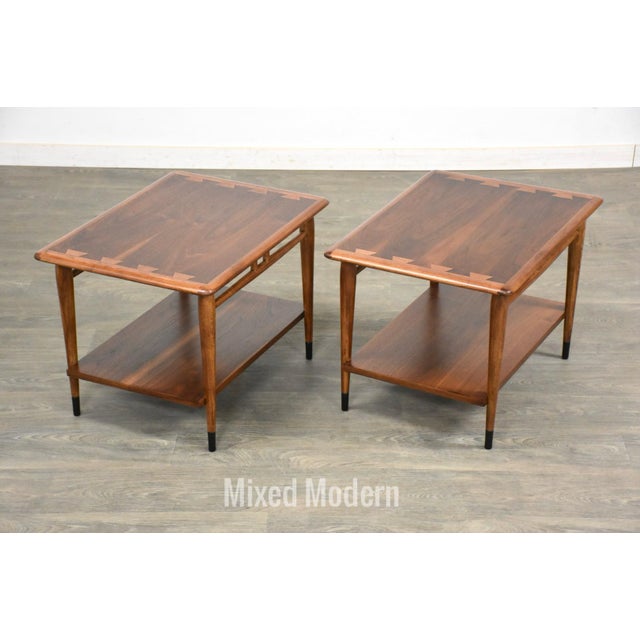 Mid-Century Modern 1960s Refinished Lane Acclaim End Tables - a Pair For Sale - Image 3 of 10