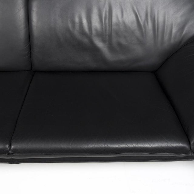 Atlanta 3-Seater Sofa in Black Leather from Laauser For Sale - Image 4 of 10